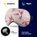 Pink Humming Birds Sleep Mask Eye Cover for Sleeping Blindfold with Adjustable Strap Blocks Light Night Travel Nap for Men Women - Buy Online on GoSupps.com
