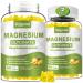2 Pack Magnesium Glycinate Gummies 600mg Relaxation & Zzz Support Magnesium Potassium Supplement for Adults and Kids Sugar-Free Vitamin C B6 B12 D3 and CoQ10 Pineapple Flavor 120 Count Pineapple 60 Count (Pack of 2)