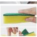 Kitchen dishwashing Cleaning Block high-Density Large Double-Sided Sponge Brush Pot and Bowl Water Absorption Sponge Block Cleaning Cloth Yellow - Buy Online on GoSupps.com