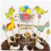 TOPBATHY 22pcs Cupcake Decorations Cake Toppers Decorate Insert Card Cartoon Dinosaur Eggs - Buy Online on GoSupps.com