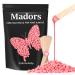 Hard Wax Beads for Hair Removal - Madors 1lb/16oz Wax Beans Kit with 10 Wax applicator Sticks for for Full Body for Wax Melt Warmer Pink