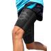 Sparthos Thigh Compression Sleeves (Pair)  Quad and Hamstring Support  Upper Leg Sleeves for Men and Women  Made from Innovative Breathable Elastic Blend  Anti Slip Midnight Black X-Large