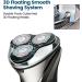 Phisco Men's Electric Shaver - Wet/Dry, 3D Rechargeable, IPX7 Waterproof, Rotary Shaver with Beard Trimmer - Replacement Blade Included - Buy Online on GoSupps.com