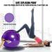 STOROMO Peanut Ball 23x12 inch Purple - Exercise & Pregnancy Yoga Ball for Core Strength Training - Includes Pump - Buy Online on GoSupps.com