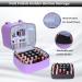 FCQQYWZ Nail Polish Case & Dryer Bag - Purple | Holds 30 Bottles (15ml) | 2 Layer Storage with Handles | Travel-friendly Nail Lamp Organizer - Buy Online on GoSupps.com