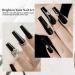 DouborQ Black Nail Polish Long-lasting Glossy Nail Art Varnish (36) Mysterious Black - Buy Online on GoSupps.com