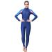Women Full Body Westuit UPF 50+ UV Protection Rash Guard Quick Dry Swimsuit Large(Fit 125-135lb) Blue