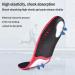 2 Pairs Plantar Fasciitis Insoles for Men & Women - High Arch Support Flat Feet Relief Heavy Duty Gel Inserts for Running & Work Boots - Black Red - Buy Online on GoSupps.com