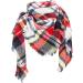Warm HANXIULIN Women's Knitted Wool Scarf | Vintage Winter Wrap with Button | Stylish White Poncho - Buy Online on GoSupps.com