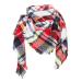 HANXIULIN ladies scarf warm ladies knitted scarf with wool wrap scarf vintage winter scarf with button ladies scarf poncho A white