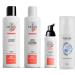 Nioxin 3-Part System | System 4 | Coloured Hair with Progressed Thinning Hair Treatment | Scalp Therapy | Hair Thickening Treatment System 4 Kit Bundle 4 Piece Set - Buy Online on GoSupps.com