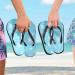 Buy Mnsruu Blue Snowflake Christmas Flip Flops & Slippers - Perfect for Home Spa & Travel Unisex Design - Buy Online on GoSupps.com