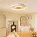 Luolong Dimmable LED Ceiling Lamp - 40cm Modern Wood Light with Remote Control | Adjustable 3000-6000K for Bedroom Living Room & Children's Room - Buy Online on GoSupps.com