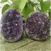 Amethyst Rough Stone 2pcs Natural Uruguay Dream Amethyst Quartz Crystal Cluster Specimen Gifts 500-600g/pc - Buy Online on GoSupps.com