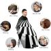 Graphic Geometry Abstract Black White Barber Cape | Professional Hair Cutting Salon Apron | Water Stain & Anti-Static 56.7"x66.9" | International Shipping - Buy Online on GoSupps.com