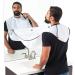 Buy Bart Bibs Adjustable Beard Shaving Apron for Men - Black Hair Trim Towel with Strong Suction Cups - Buy Online on GoSupps.com