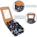 Travel Lipstick Organizer Case - Portable Makeup Bag with Mirror | Fruit Flower Plant Mushroom Design - Buy Online on GoSupps.com