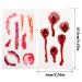 Sibba Fake Blood Temporary Tattoo Body Art Skin Stickers - 10 Pieces Horror Realistic Bloody Wound Stitch Scar Scab Bruise Halloween Cosplay Makeup Kit - 4 Styles - Buy Online on GoSupps.com
