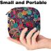 Shop Colorful Paisley Menstruation Bag - Zippered Women's Napkin & Tampon Bag for Girls | International Shipping - Buy Online on GoSupps.com
