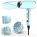 Funtin Hair Dryer Blow Dryer with Diffuser Brush Comb 1800W Full Accessories for Women Professional Tifunny Blue