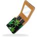 Buy Leather Lipstick Case Organizer with Mirror - Mini Lip Gloss Holder Bag | Colorful Fantasy Leaves - International Shipping Available - Buy Online on GoSupps.com