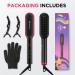 MiroPure 2-in-1 Hair Straightener Brush & Comb | Ionic Heating LCD Display 13 Temp Settings Anti-Scald Dual Voltage - Fast Shipping Worldwide - Buy Online on GoSupps.com