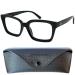 Mini glasses vintage reading glasses thick frame square and large glasses free case oversize plastic glasses frame with spring hinge reading aid women square 2.5 dioptries