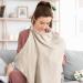 Breastfeeding Cover Cotton Soft Breast Feeding Cover for Mum Adjustable Strap Nursing Cover Breastfeeding Multi Use Car Seat Stroller Cover(Khaki)