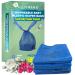 500 Count Disposable Baby Diaper Bags with Fresh Baby Powder Scent | Easy Tie Handles | Multi-use for Pet Waste Disposal & Sanitary Pads - Blue - Buy Online on GoSupps.com