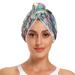 Astronaut Galaxy Space Hair Towel 2 Pack Super Absorbent Hair Drying Towel Quick Dry Hair Turbans Head Towel with Button Twisty Wrap for Women Girls