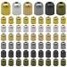 600pcs Cord End Cap 6 Colors Brass Tassel Caps Leather Ends Caps Metal Cord End Cap with 1mm Hole Stopper Spacer Beads for DIY Jewelry Making Bracelet Necklace Tassel Pendant Making Gold silver K gold white K antique cyan gun black 2
