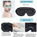 HUIBENYOU 3D Eye Covers for Sleeping - 2pcs Black Sleep Mask for Insomnia, Lunch Breaks & Anytime Rest - Soft, Comfortable & Completely Blindfolded - Buy Online on GoSupps.com