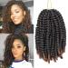 8 Pack Ombre Spring Twist Crochet Hair - 8 Inch Fluffy Butterfly Locs Extensions (T1B30) - Buy Online on GoSupps.com