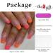 RUNRAYAY 24pcs Orange Press on Nails - Medium French Tips Artificial Nails for Women & Girls | Easy Glue-On Fake Nails - Buy Online on GoSupps.com