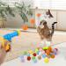 Zuimei Interactive Cat Ball Launcher Cat Ball Toys Launcher with 100pcs Soft Plush Balls Silent Cat Ball Shooting Toy Funny Interactive Cat Toys for Indoor Cats Training Exercise Playing - Buy Online on GoSupps.com