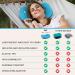 WellaX Ultralight Camping Pillow - Compact & Inflatable for Travel, Backpacking & Camping - Comfortable Blue Pillow - Buy Online on GoSupps.com