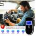 High-Accuracy Alcohol Breathalyzer Tester with 20 Mouthpieces - Digital Blue LCD Display - Perfect for Personal Home Parties - Black - Buy Online on GoSupps.com