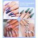 Bishengyf Silver Chrome Nail Powder - Holographic & Chameleon Nail Glitter Set (4 Pcs) for DIY Salon Manicure & Nail Art Decoration - Buy Online on GoSupps.com