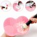 Makeup Brush Cleaning Mat Silicone Brush Cleaning Mat Makeup Brush Cleaning Pad with Suction Cups Small Makeup Brush Cleaning Tool for Makeup Brushes(Pink) - Buy Online on GoSupps.com