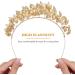 SOLUSTRE Bridal Headband Gold Leaf Princess Tiara Wedding Headpiece Prom Festival Hair Accessories for Women Girls Golden - Buy Online on GoSupps.com