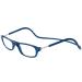 TBOC Reading Glass reading aid for men and women - diopttria +1.00 Blue version glasses with a strong foldable foldable trend woman man senior magnetic closure clip antiquity presbyopia +1.00 dioptria (1 Pack) blue