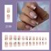 FEIlei 24Pcs Press on Nails Short Design Fake Nails Wearable Fake Nails Set for Women 4# - Buy Online on GoSupps.com
