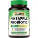 Vitalibre Pineapple + Probiotic 300 mg 25 Billion CFUs 13 Strains Natural Vitamin C Powerful Antioxidants for Immunity Vaginal Gut Health 30 Vegan Capsules Non GMO