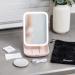 SARA Travel Magnifying Makeup Mirror with Dimmable LED Light - 10X Magnification, Rechargeable, Portable Pocket Stand - Ideal for Makeup Storage, Bedroom, Hotel, Cruise - Rose - Buy Online on GoSupps.com