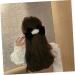 minkissy 1pc Hairpin Bow Hair Clips Grosgrain Hair Bow Wedding Headpieces Big Hair Bow Clip Bow Knot Barrettes Hair Accessories for Women Wedding Fabric Pearl Small and Fresh Girl 17.5X11.5X2.5CM Black - Buy Online on GoSupps.com