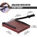 TAINSE Paper Cutter  Paper Trimmer 12 Cutting Length with Safety Blade Lock  10 Sheets Capacity  Heavy Duty Wooden Base  Paper Slicer Cutter for Home  Office - Wood - Buy Online on GoSupps.com