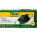 CURAD Black Mask with earloops. 50 masks/box
