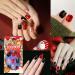 4 Boxs Christmas Fake Nails Artificial Fake Stiletto Fingernails Artificial Full Cover Fingernails For Christmas party nail decoration(Short armour) - Buy Online on GoSupps.com