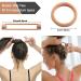 Elastic Hair Ties for Women Girls - 100 Pcs, No Damage Rubber Bands for Thick Thin Hair, Soft Ponytail Holders in 12 Colors - Buy Online on GoSupps.com