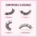 False Eyelashes Fluffy(8 Pairs) Naturally Thick Eyelashes 3D Effect + Reusable Easy to Use Soft Curl for Dates Graduation Celebrate F - Buy Online on GoSupps.com